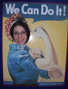 Yours truly as Rosie the Riveter.