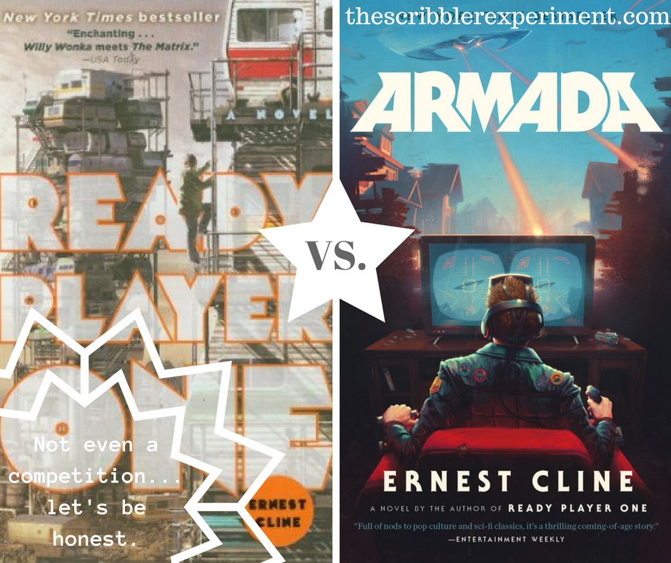 Book Covers of Ready Player One and Armada