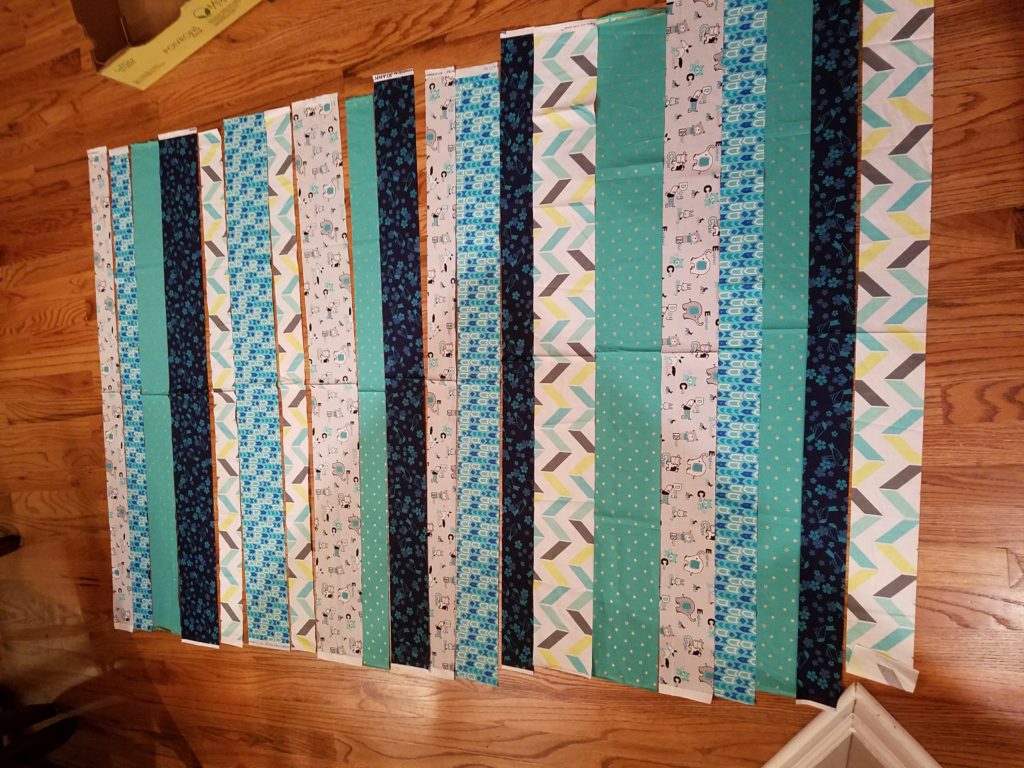 Teal and Blue Quilt